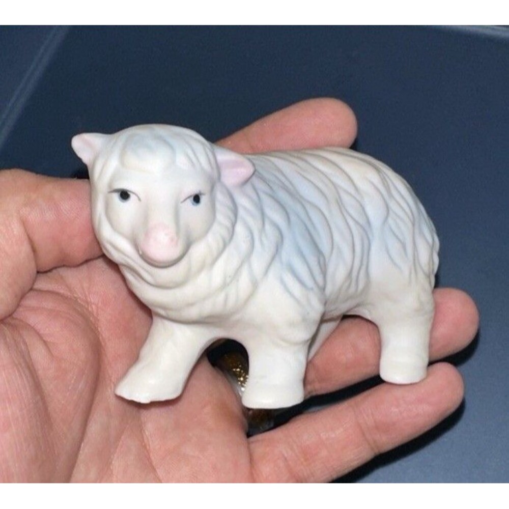 Homco Nativity Scene Sheep Figurine Replacement White Ceramic Home Interiors